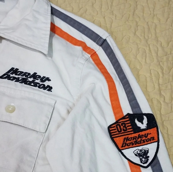 Vintage Harley Davidson buttondown S - Picture 3 of 7
